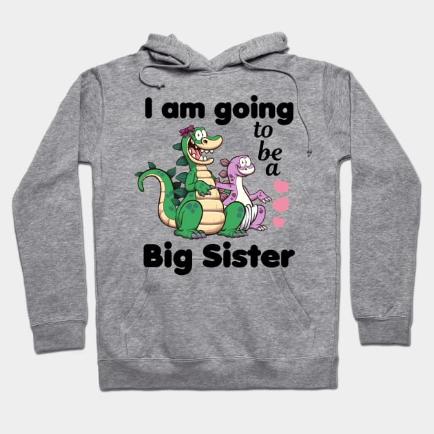 I’m Going To Be A Big Sister Cartoon Hoodie by TheMaskedTooner